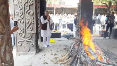 पंचतत्व में विलीन हुए स्वतंत्रता संग्राम सेनानी महादेव प्रसाद पाण्डेय ,राजकीय सम्मान के साथ दी गई अंतिम विदाई