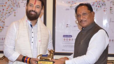 CM Sai Meet Chirag Paswan