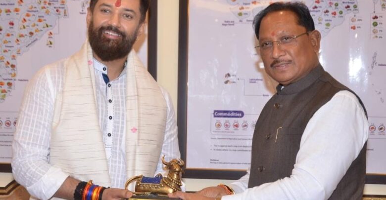 CM Sai Meet Chirag Paswan