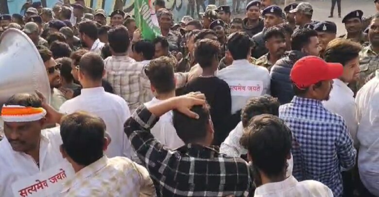 Congress Protest on National Herald Case