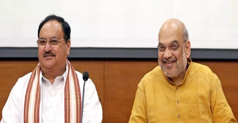 Amit Shah and JP Nadda CG Visit