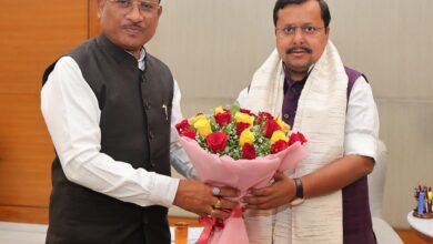 CM Sai Meet Nitin Navin