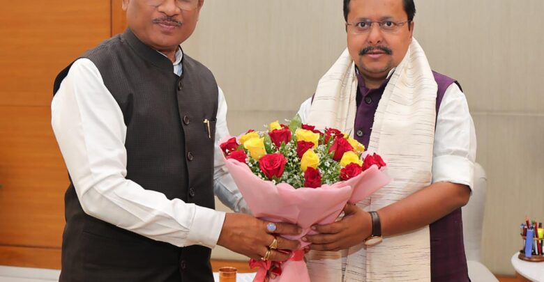 CM Sai Meet Nitin Navin