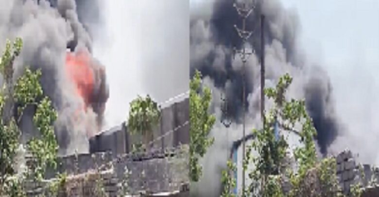 Fire In Plastic Factory