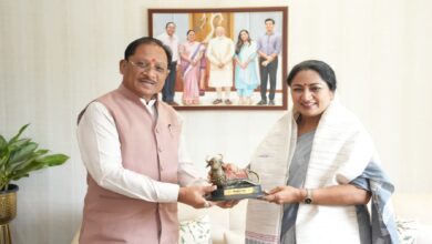 CM Sai Meet CM Rekha Gupta