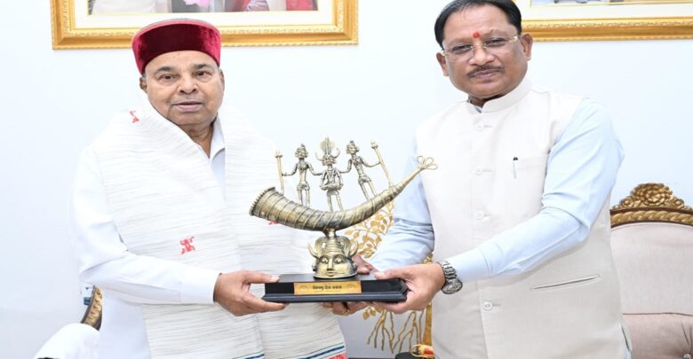 Thawar Chand Gehlot Meet CM Sai