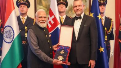 PM Modi Awarded In Slovaki