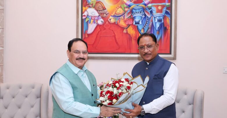 CM Sai Meet JP Nadda