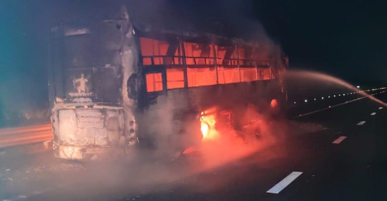 Noida Bus Fire