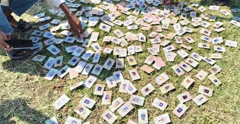 Voter ID Cards Found Narmada: