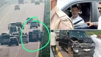 Rahul Gandhi Convoy Accident